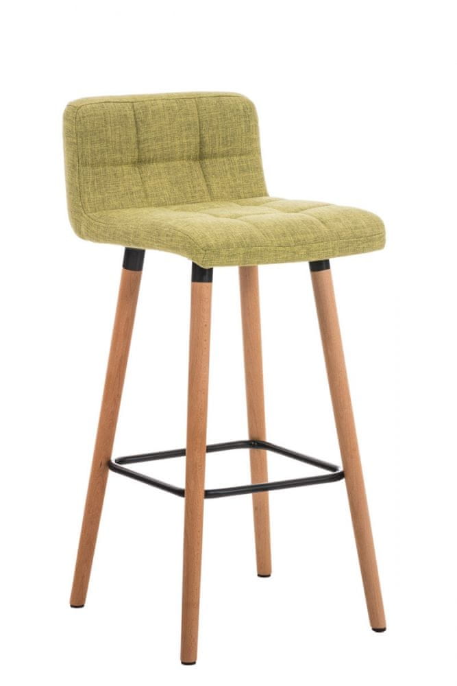BHM Germany Barová stolička Lincoln, textil, zelená